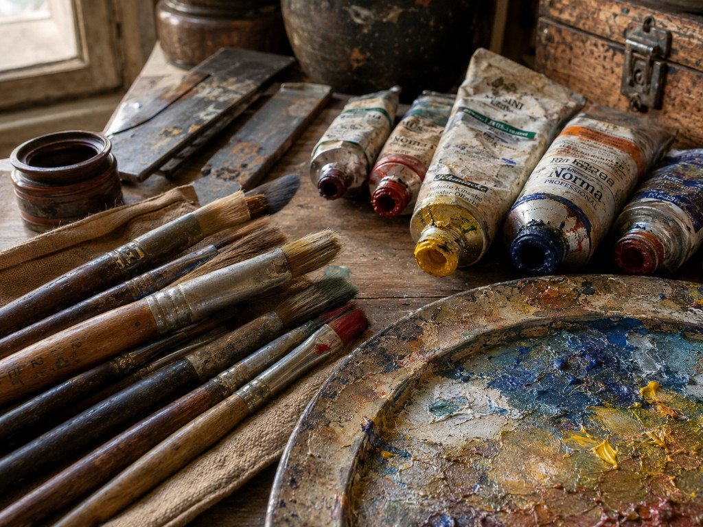 Professionelle Malerwerkzeuge – Pinsel, Farben und Paletten für Malerarbeiten in Berlin
